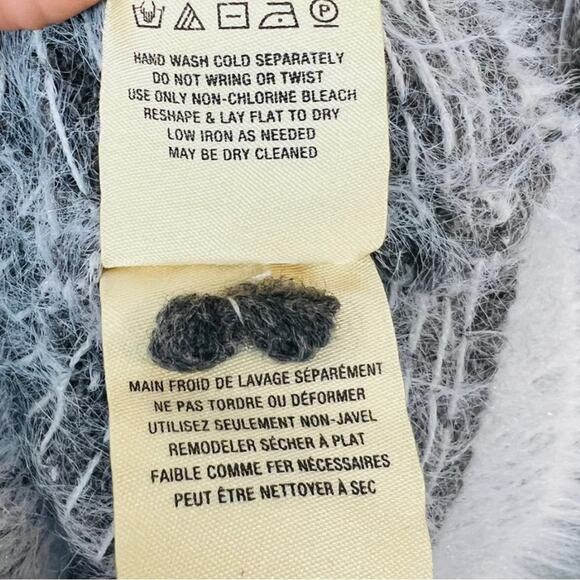 Anthropologie Sleeping on Snow Faroe Wool blend fuzzy sweater - Picture 9 of 13